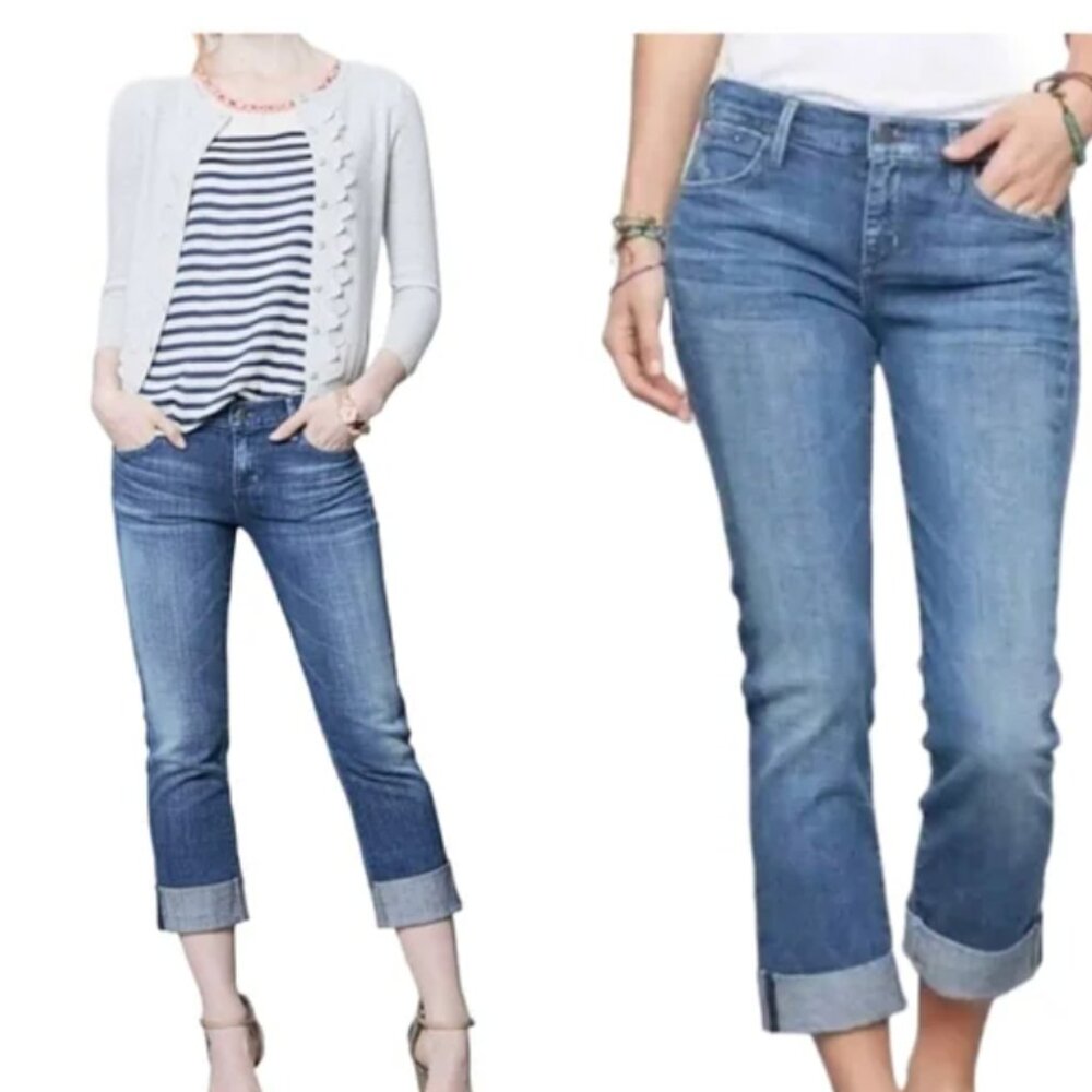 Citizens of Humanity Dani Cuffed Straight Blue Jeans